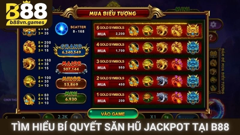 Tìm hiểu bí quyết săn hũ Jackpot tại B88