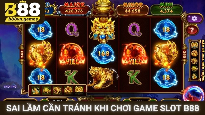 Sai lầm cần tránh khi chơi game Slot tại B88