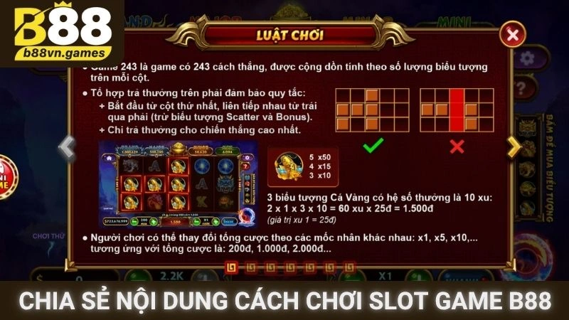 Chia sẻ nội dung cách chơi Slot game B88