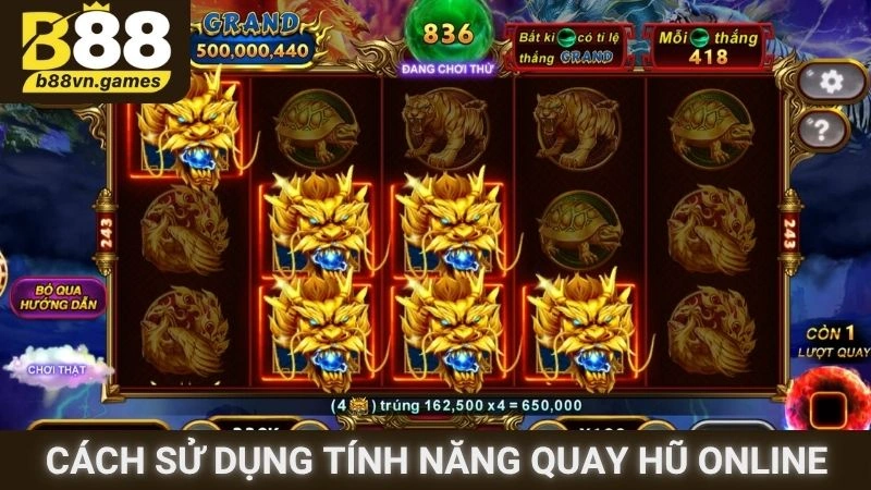 Cách sử dụng tính năng quay hũ trên màn hình