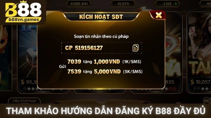 Tham khảo hướng dẫn đăng ký B88 đầy đủ nhất