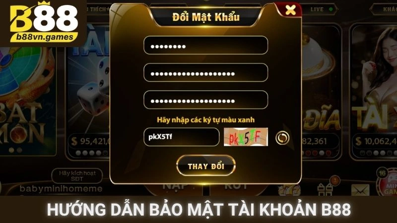 Hướng dẫn bảo mật tài khoản B88
