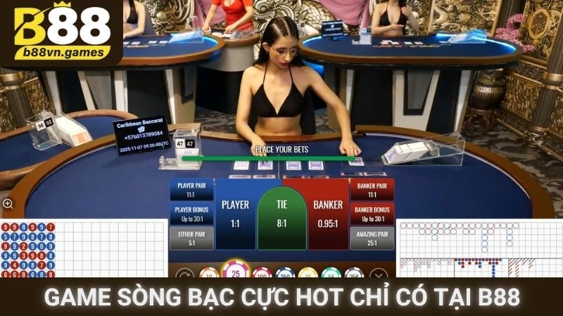 Game sòng bạc cực hot chỉ có tại B88